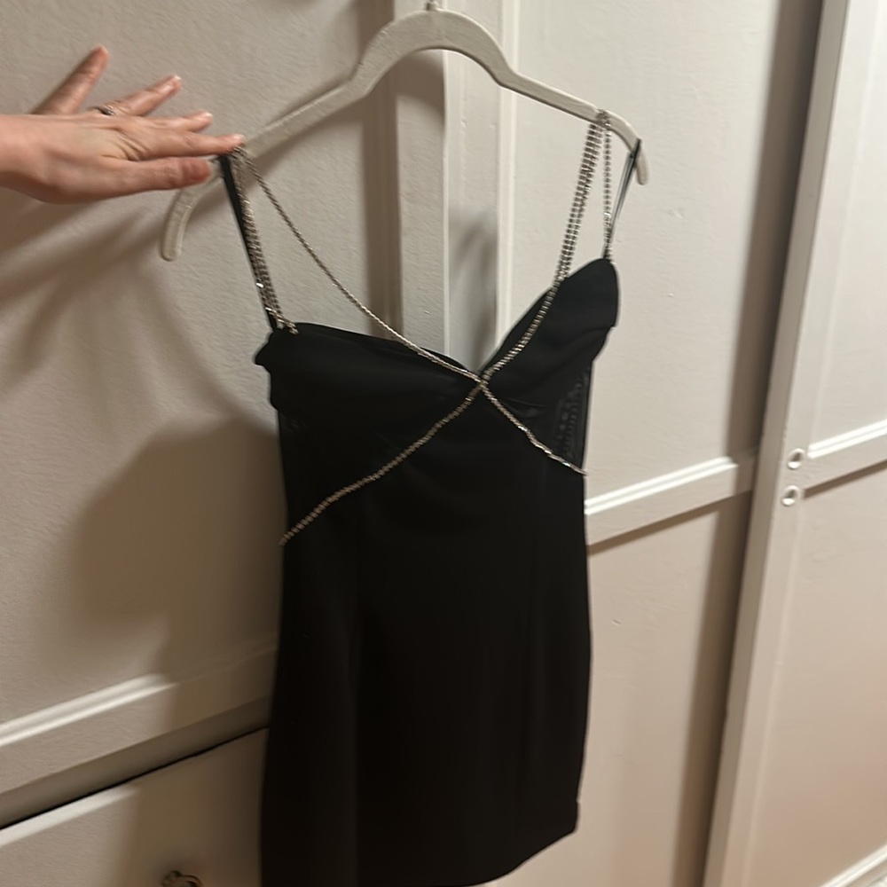 Perfect condition black mini dress